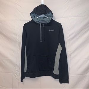 NIKE therma-fit hoodie, black & gray, men’s LARGE